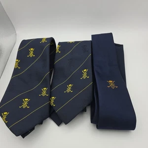3 x 100% POLYESTER CORNWALL GOLF SOCIETY. VINTAGE TIE - Picture 1 of 7