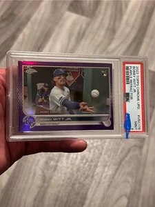2022 Topps Chrome Update Bobby Witt Jr. Purple Refractor PSA 9 Royals - Bild 1 von 2