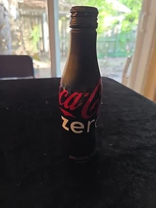 Black Coca-Cola Zero Aluminum Bottle 2011 Sealed 8 1/2 oz coke collectibl Full - Picture 1 of 5