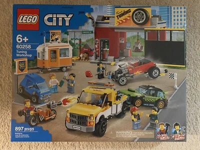 Lego City 60258 Tuning Workshop 897pcs New In Box Sealed (2020) - Image 1 of 2
