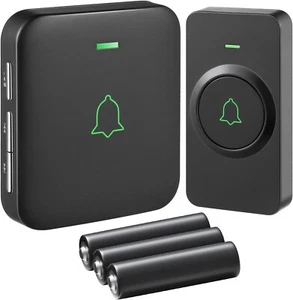 AVANTEK Kabellose Türklingel Batteriebetrieben Mini Funkklingel 300M IP55 - Bild 1 von 8