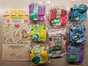 8 NIP 1993 McDonald's TOTALLY TOY HOLIDAY Happy Meal Toy Polly Pocket Mighty Max - Picture 1 of 8