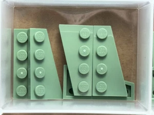 Piezas LEGO - Cuña Verde Arena, Placa 4 x 2 Derecha - No 41769 - QTY 5 - Imagen 1 de 1