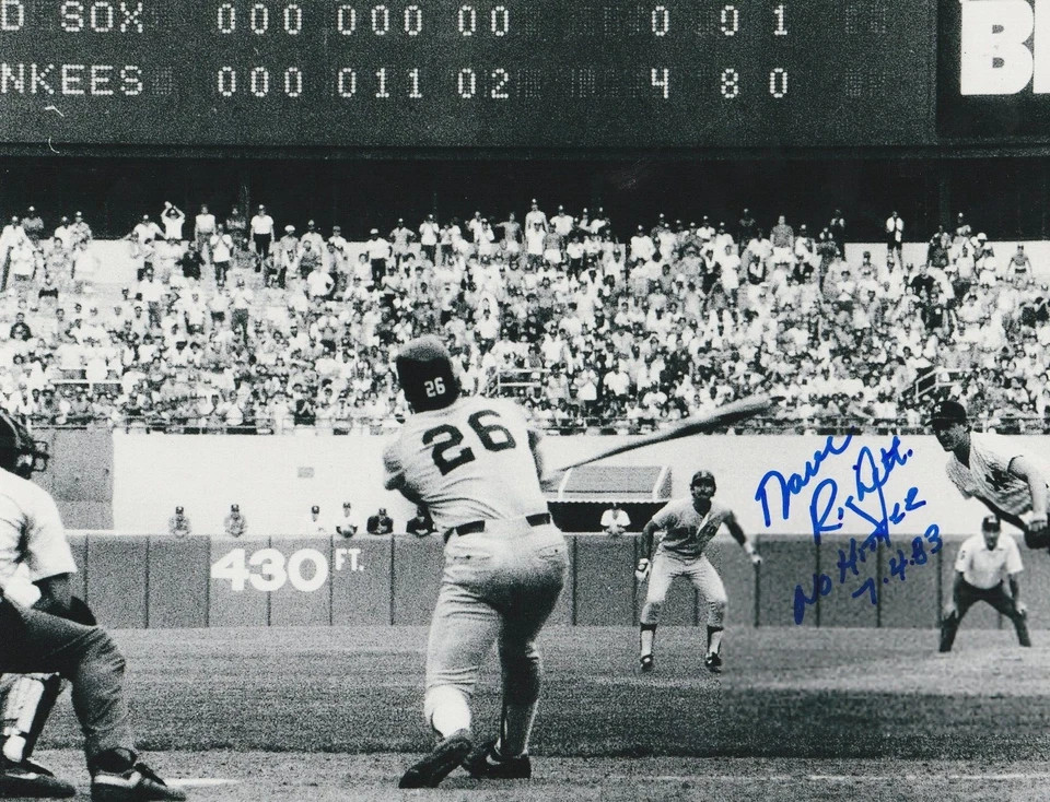 DAVE RIGHETTI  NEW YORK YANKEES  NO-HITTER 7-4-83  ACTION SIGNED 8x10 - Image 1 of 1