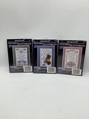 Stoney Creek Collection Cross Stitch Notable Quotables(3) NQ01, NQ04, NQ05 - Image 1 of 4