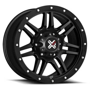 DX4 7S 16x8.5 6x114.3 0et 66.1 Flat Black Full Painted Wheel - Picture 1 of 1