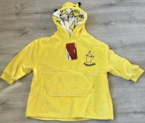 POKEMON PIKACHU GELB SNUDDIE SNOODIE OODIE KAPUZENPULLOVER BRANDNEU MIT ETIKETT XXS-XS 104-116CM 4-6 BRANDNEU - Bild 1 von 16