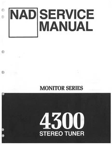 Service Manual-Anleitung für NAD 4300  - Picture 1 of 1