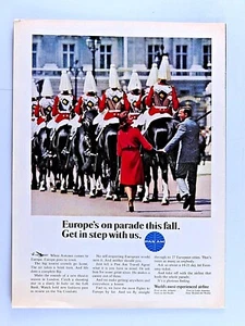 PAN AM Jet Vintage 1969 Europe On Parade Original Print Ad 8.5 x 11" - Picture 1 of 5