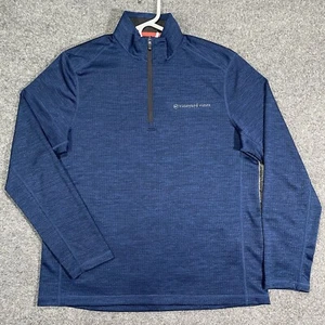 Vineyard Vines 1/4 Zip Pullover Herren M Performance Activewear Mock Neck blau - Bild 1 von 10