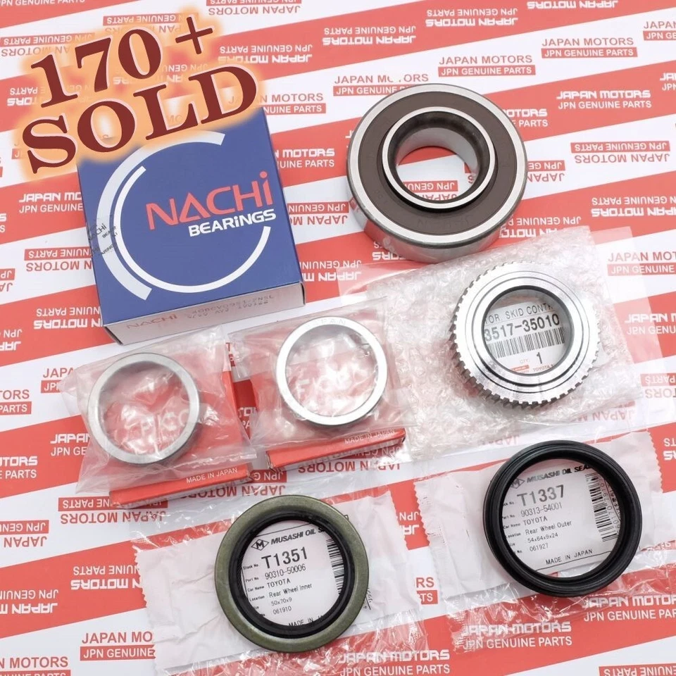HECHO EN JAPÓN para Toyota Tundra Tacoma 4Runner T100 Kit de cojinete y sello de rueda trasera Foto 1 de 4
