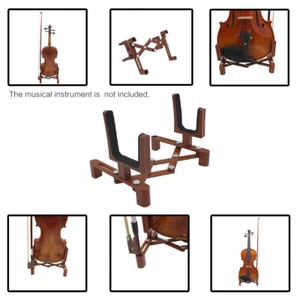 Violin Stand with Bow Holder for Full Size 4/4 3/4 1/2 1/4 Violin Foldable N5A1 - Picture 1 of 12