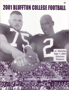 2001 Bluffton Beavers Football Program--vs Marietta Pioneers - Picture 1 of 1