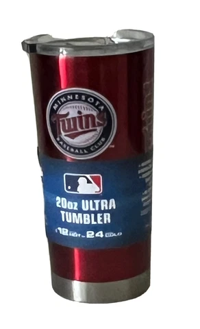 Minnesota Twins 20oz Ultra Travel Tumbler MLB Boelter Brands 12hrs Hot 24 Cold Cover