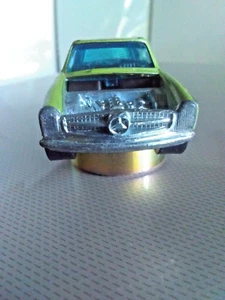 1973 HOT WHEELS REDLINE H.K. FOAM GREEN ? MERCEDES BENZ 280SL DARK INT NO HOOD:( - Picture 1 of 24
