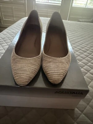 AQUATALIA  Phoebe Nubuck Leather Heels Pumps Shoes Sz 8 NEW BNIB - Image 1 of 4