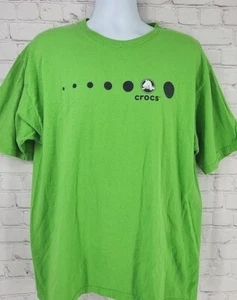 Crocs Green Graphic Men's Size XL Logo T Shirt Crocs - Picture 1 of 7