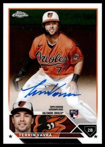 2023 Topps Chrome Update TERRIN VAVRA AUTO ORIOLES RC RA-TV "A" - Picture 1 of 2