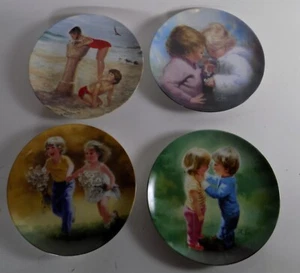 Lote x4 Platos Coleccionistas Donald Zolan Años 80 De Colección Serie Amistad Infantil - Imagen 1 de 16