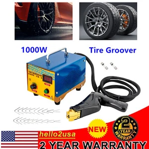 1000W Truck Tire Groover Rubber Cutter Regroover Tyre Grooving Machine W/ Blade - Picture 1 of 15