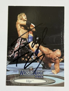 Tarjeta autografiada firmada Fleer WWE WrestleMania XIX #19 2003 Edge - Imagen 1 de 8