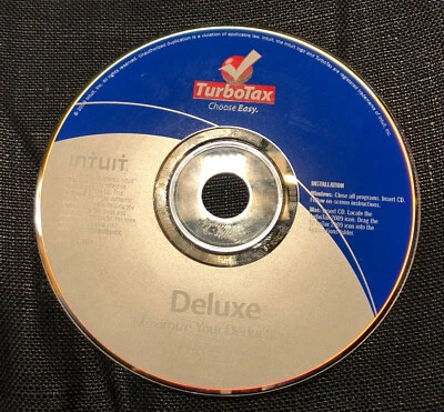 2009 TurboTax Deluxe Fed &State & 2001 Quicken TurboTax Deluxe Tax CDs - Image 1 of 4