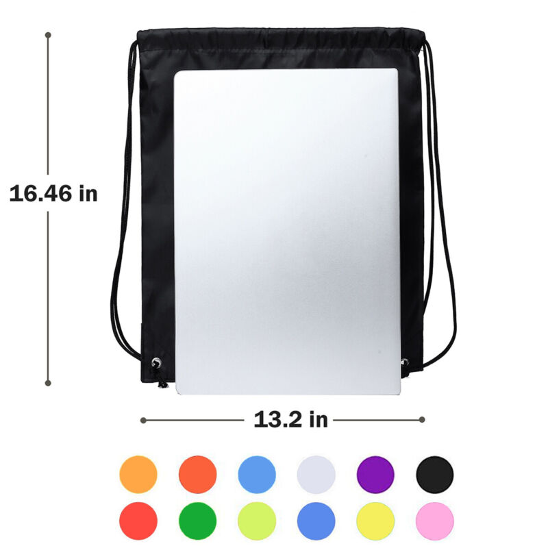 Low Price Online Store 24-pack Drawstring Backpack Bags Bulk Multicolor Large Cinch Sack String Bags