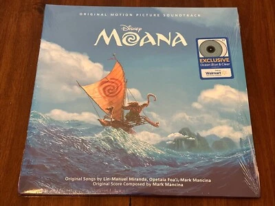 Disney Moana Motion Picture Soundtrack (2 LP Ocean Blue & Clear Vinyl) Walmart - Image 1 of 3