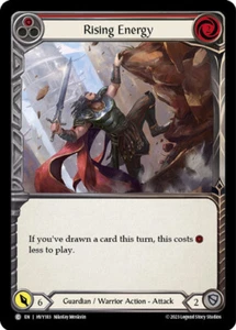Rising Energy (Red) Common Heavy Hitters Flesh and blood TCG NM - Picture 1 of 1