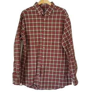 Cremieux Karohemd Herren Gr. XLT XL Tall Burgund Oxford Button Down Langarm - Bild 1 von 8