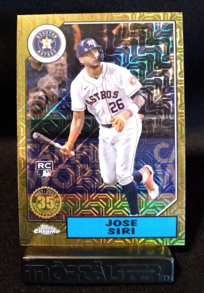 Jose Siri 2022 Topps Series 2 87' 35th Anniversary MOJO Chrome RC Astros - Image 1 of 1