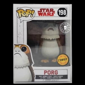 Funko Pop! Star Wars #198 - Porg (CHASE) + Protector *Como Nuevo* - Imagen 1 de 9