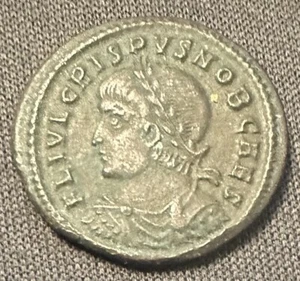 Crispus 316-326AD AE Follis Nicomedia Campgate 2,91g 20,5mm - Bild 1 von 2