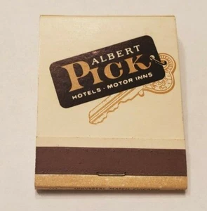 De colección Albert Pick Hotels Motor Ins selección rápida Matchbook coincidencias sin golpear - Imagen 1 de 5