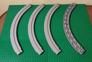 LEGO Airport Light Gray Monorail Track Curve Long 2672 6399 1 each 6990 6991 - Picture 1 of 1