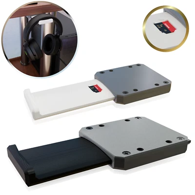 NOZZLEBOSS Headset Halterung Kopfhörer Schreibtisch Gaming Halter Headsethalter SD-Versteck