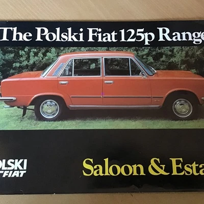 Folleto de ventas del mercado del Reino Unido Polski-Fiat 125P 1978-80 berlina Estate FSO 1500 Foto 1 de 4