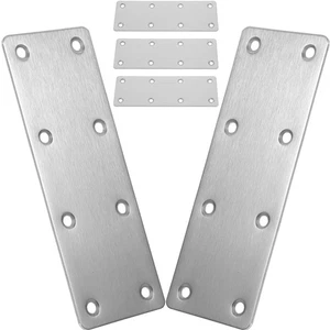 5 Stück flache gerade Strebe Metall Klammern für Holzschrauben Hardware Zubehör UK - Bild 1 von 12