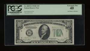 DBR 1934-D $10 New York Fr. 2009-B PCGS XF-40 Serial B49016732F - Picture 1 of 2