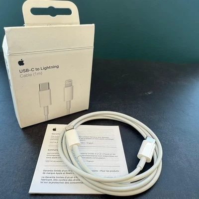 Genuine Apple MUQ93ZM/A USB-C To Lightning Fast Charging Data Cable Wire Lead 1m - Image 1 of 4