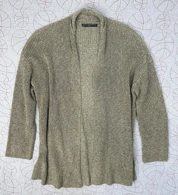 Peruvian Connection Durham Pima Cotton Cardigan Shawl Collar Drop Shoulder Large - Image 1 of 4