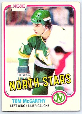 1981-82 O-Pee-Chee Tom McCarthy Minnesota North Stars #164 - Image 1 of 2