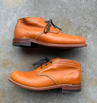 Botas Wolverine 1000 Mile Para Hombre Talla 8 D Cuero Chukka Buenas Usadas Hechas en EE. UU. Foto 1 de 4