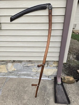 Scythe Vintage Antique Seymour  62” long w/ 26” blade,  made in Austria - Image 1 of 4