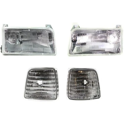 Corner Light Headlight For 92-96 Ford F-250 Left and Right Kit Foto 1 de 4