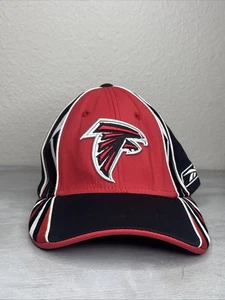 Atlanta Falcons Hat Cap Black Red NFL Football Logo Reebok Mens One Size - Picture 1 of 6