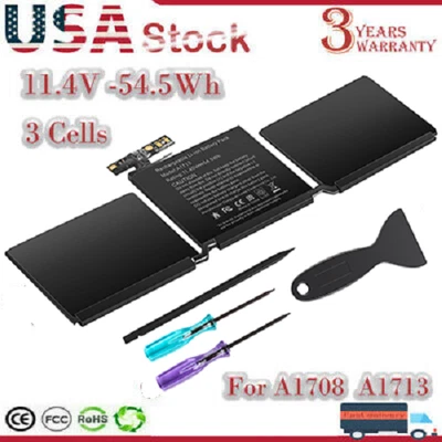 Battery A1713 A1708 for Apple MacBook Pro Retina 13" A2159 A2171 A2289 A2338 New - Image 1 of 4