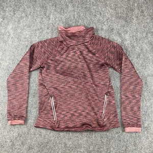 Spyder Sweater Womens Medium Pink Active Pullover Fleece Lined Pockets Running - Picture 1 of 9