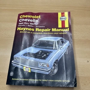 Haynes Repair Manual 625 Chevrolet Chevy Chevelle Malibu El Camino 1969-1987 - Picture 1 of 5