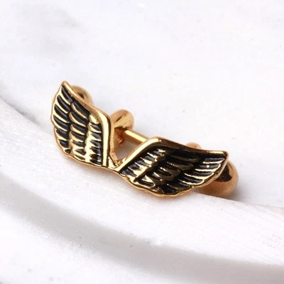 Gold Plated Angel Wing Cartilage Cuff - Image 1 of 4